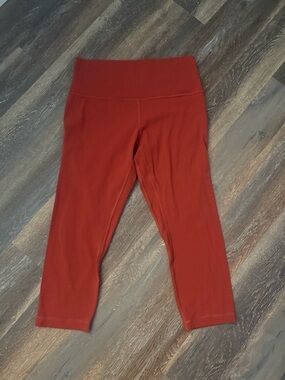 lululemon athletica Rust Color Capri Leggings